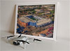 Framed Poster showing Aerial Photograph of West Bromwich Albion - The Hawthorns