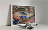 Framed Poster showing Aerial Photograph of West Bromwich Albion - The Hawthorns