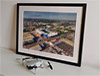 Extra Large Classic Mounted and Framed Fine Art Print showing Aerial Photograph of West Bromwich Albion - The Hawthorns