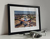 Classic Mounted and Framed Fine Art Print showing Aerial Photograph of West Bromwich Albion - The Hawthorns