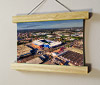 22.5cm / 8.9"  poster hanger with 6x8" landscape print showing Aerial Photograph of West Bromwich Albion - The Hawthorns