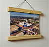 22.5cm / 8.9"  poster hanger with 6x8" landscape print showing Aerial Photograph of West Bromwich Albion - The Hawthorns