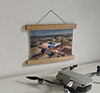 22.5cm / 8.9"  poster hanger with 6x8" landscape print showing Aerial Photograph of West Bromwich Albion - The Hawthorns