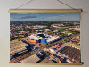 A 62cm / 24.4" poster hanger with 18x24" landscape print showing Aerial Photograph of West Bromwich Albion - The Hawthorns