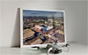 Framed Poster showing Aerial Photograph of West Bromwich Albion - The Hawthorns
