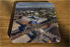 Cork drink coaster showing Aerial Photograph of West Bromwich Albion - The Hawthorns