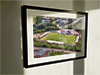 Extra Large Classic Mounted and Framed Fine Art Print showing Aerial Photograph of Weymouth - Bob Lucas Stadium