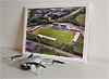 Framed Poster showing Aerial Photograph of Weymouth - Bob Lucas Stadium