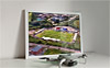 Framed Poster showing Aerial Photograph of Weymouth - Bob Lucas Stadium