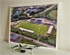 Framed Poster showing Aerial Photograph of Weymouth - Bob Lucas Stadium