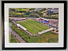 Extra Large Classic Mounted and Framed Fine Art Print showing Aerial Photograph of Weymouth - Bob Lucas Stadium