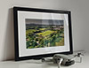 Classic Mounted and Framed Fine Art Print showing Aerial Photograph of Winchester City - The City Ground