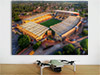 Fine Art Poster showing Aerial Photograph of Wolverhampton Wanderers - Molineux Fine Art Poster showing Aerial Photograph of Wolverhampton Wanderers - Molineux