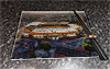 Rectangular glass cuttingboard showing Aerial Photograph of Wolverhampton Wanderers - Molineux