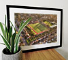 Extra Large Classic Mounted and Framed Fine Art Print showing Aerial Photograph of Worthing - Woodside Road