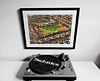 Extra Large Classic Mounted and Framed Fine Art Print showing Aerial Photograph of Worthing - Woodside Road