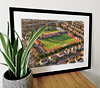 Extra Large Classic Mounted and Framed Fine Art Print showing Aerial Photograph of Worthing - Woodside Road