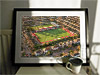 Extra Large Classic Mounted and Framed Fine Art Print showing Aerial Photograph of Worthing - Woodside Road