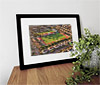 Classic Mounted and Framed Fine Art Print showing Aerial Photograph of Worthing - Woodside Road