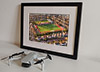 Classic Mounted and Framed Fine Art Print showing Aerial Photograph of Worthing - Woodside Road