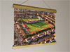 42cm / 16.5" poster hanger with 12x16" landscape print showing Aerial Photograph of Worthing - Woodside Road