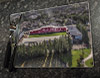 Wooden cork placemat showing Aerial Photograph of Wrexham - Racecourse Ground Wooden cork placemat showing Aerial Photograph of Wrexham - Racecourse Ground