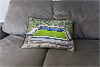 Custom Printed Canvas Cushion showing Aerial Photograph of Wycombe Wanderers - Adams Park Custom Printed Canvas Cushion showing Aerial Photograph of Wycombe Wanderers - Adams Park
