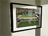 Extra Large Classic Mounted and Framed Fine Art Print showing Aerial Photograph of Yeovil Town - Huish Park