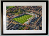 Extra Large Classic Mounted and Framed Fine Art Print showing Aerial Photograph of York City - Bootham Crescent