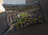 Custom Printed Canvas Cushion showing Aerial Photograph of York City - Bootham Crescent Custom Printed Canvas Cushion showing Aerial Photograph of York City - Bootham Crescent
