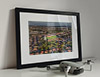 Classic Mounted and Framed Fine Art Print showing Aerial Photograph of York City - Bootham Crescent
