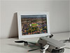 Framed Poster showing Aerial Photograph of York City - Bootham Crescent